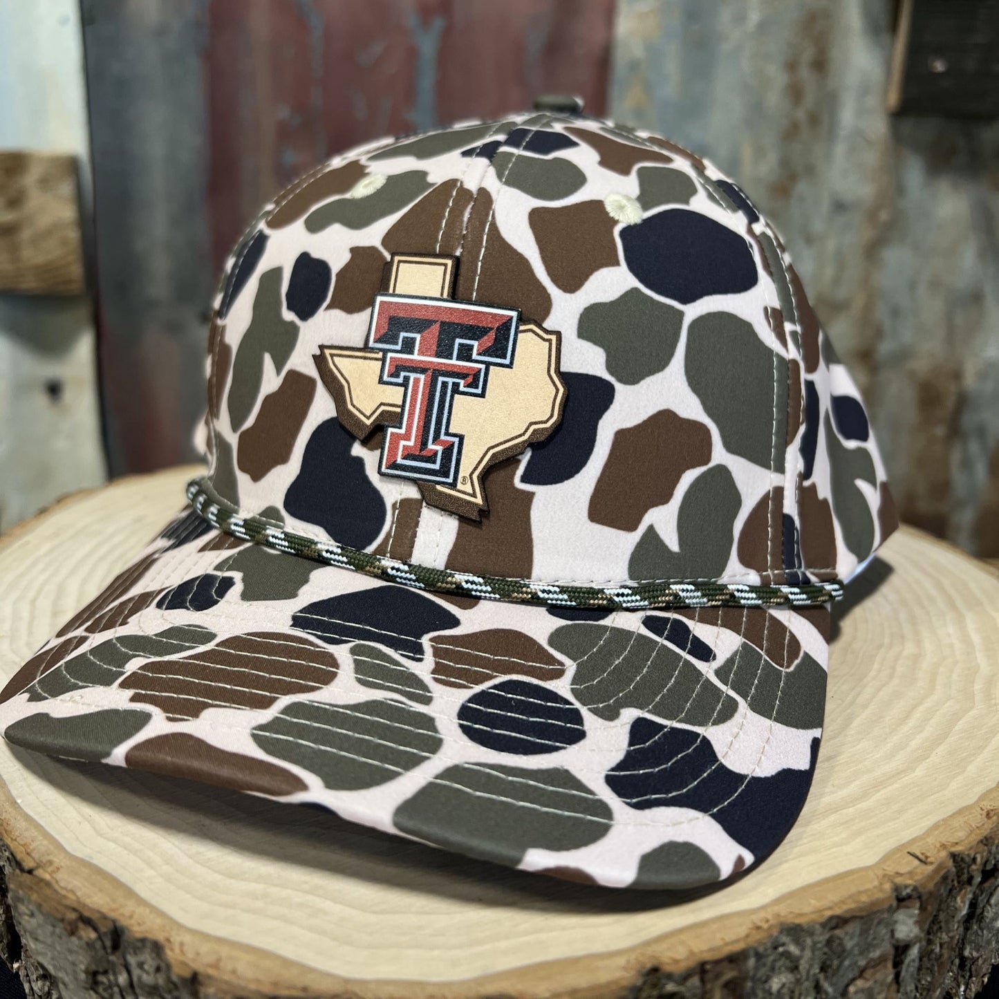 Camo Leather TTU Cap